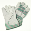 Heavy Duty Leather Work Gloves, cotton back